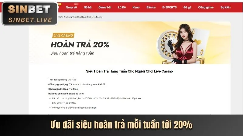 Thưởng Nạp Tiền Hàng Ngày Tuần 888casino